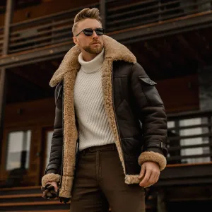Super fortress bomber Coat | Faux Fur Coat Men's by TJS