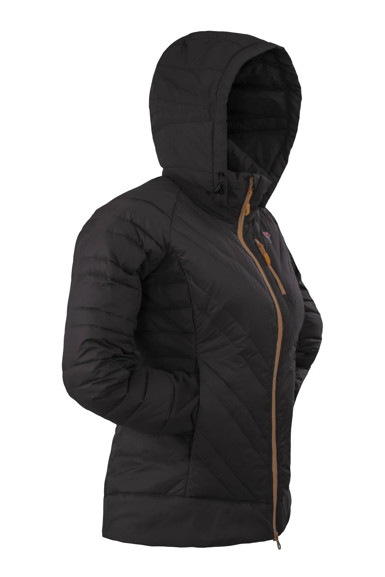 THE LIGHTFUL DOWNWOOL JACKET W | Black - Mustard