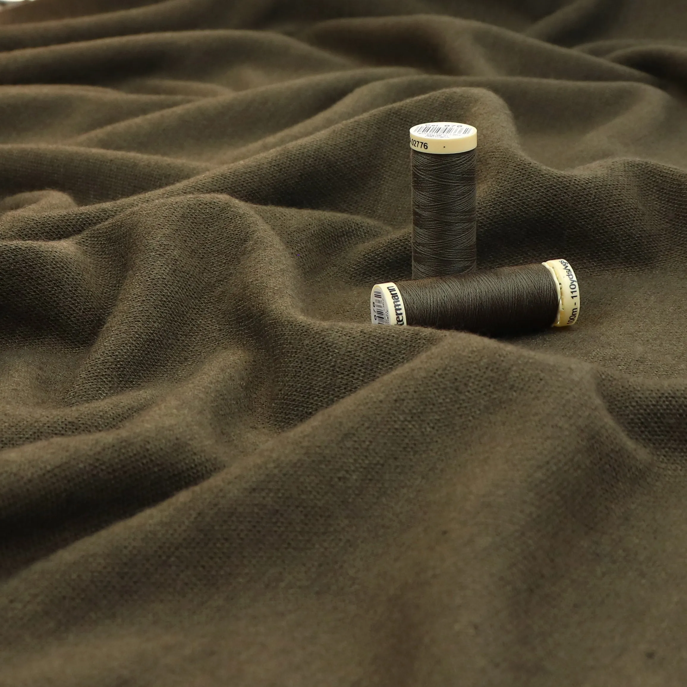 Viscose Blend Soft Knit - Khaki Green