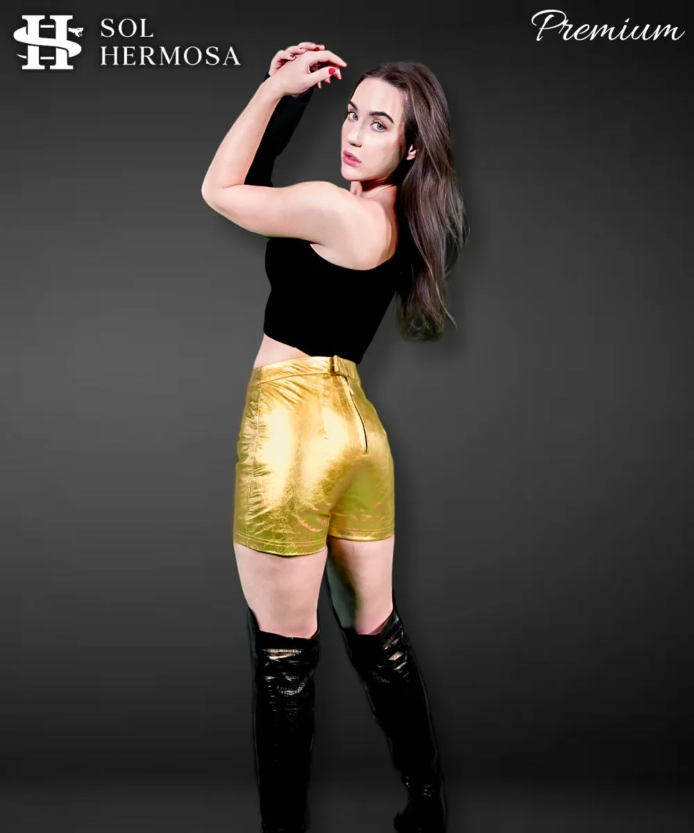 Women's Genuine Leather Shorts