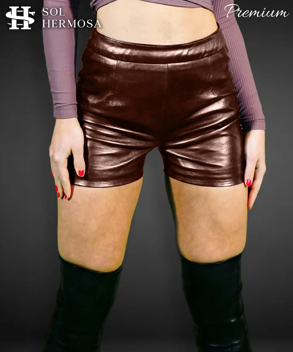 Women's Genuine Leather Shorts