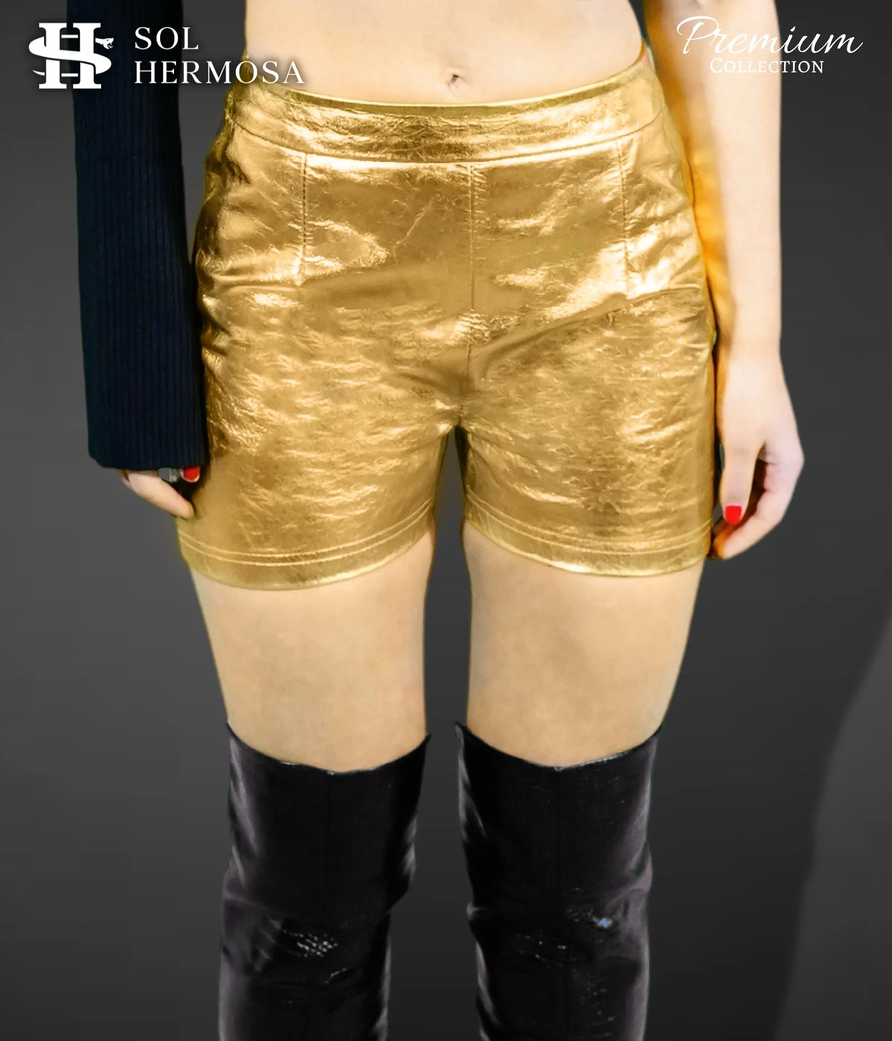 Women's Genuine Leather Shorts