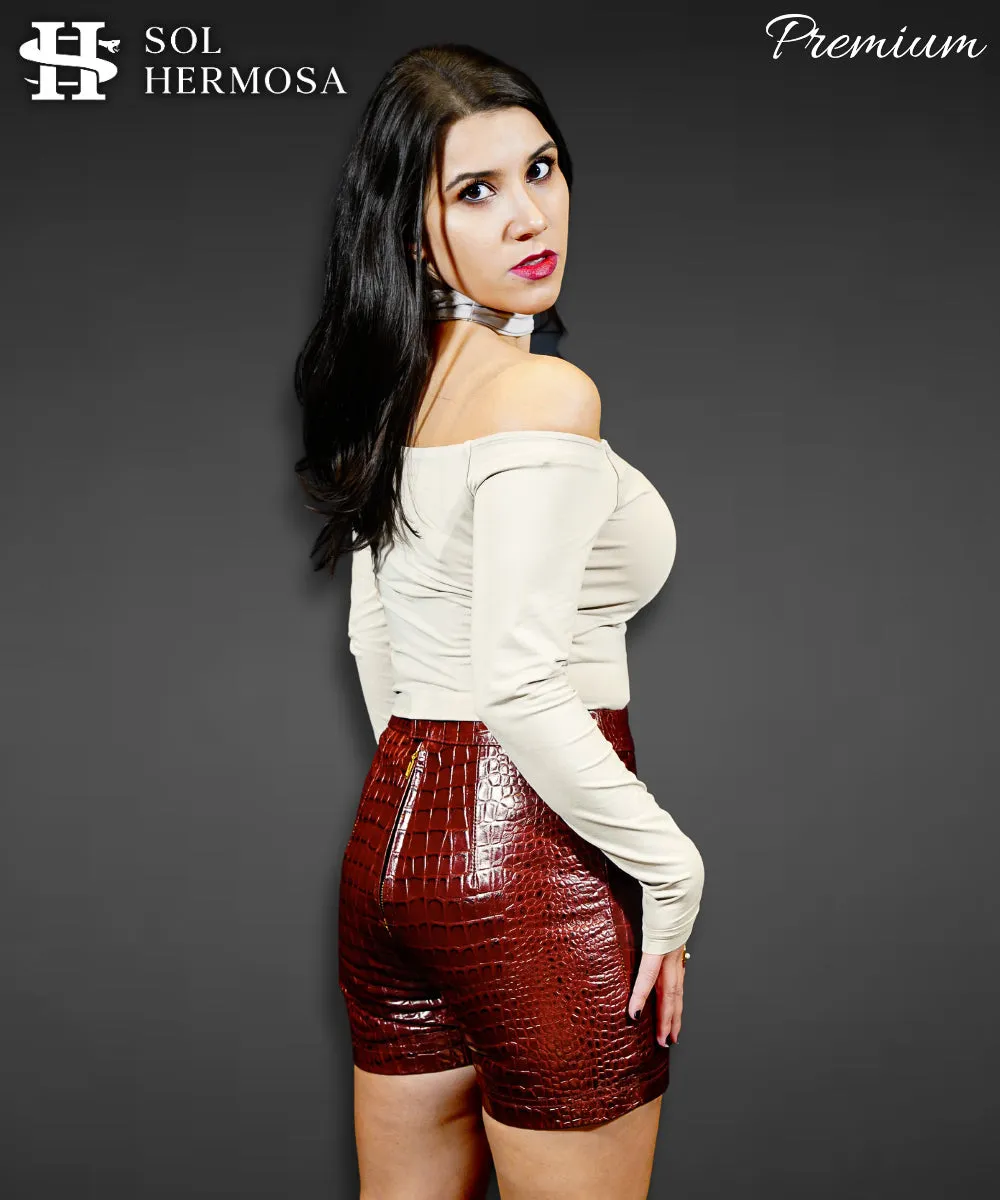 Women's Genuine Leather Shorts