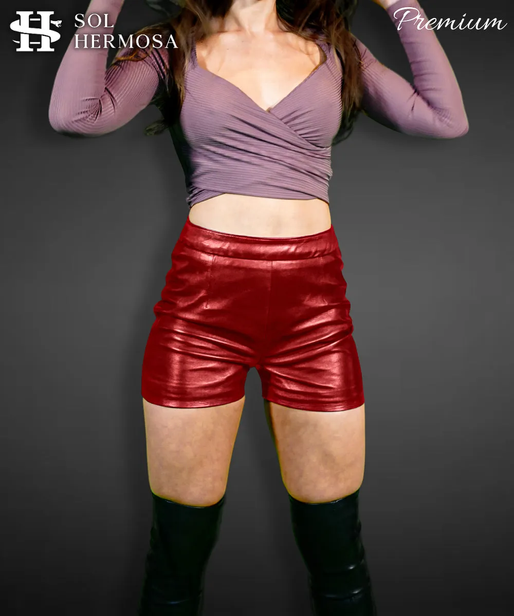 Women's Genuine Leather Shorts
