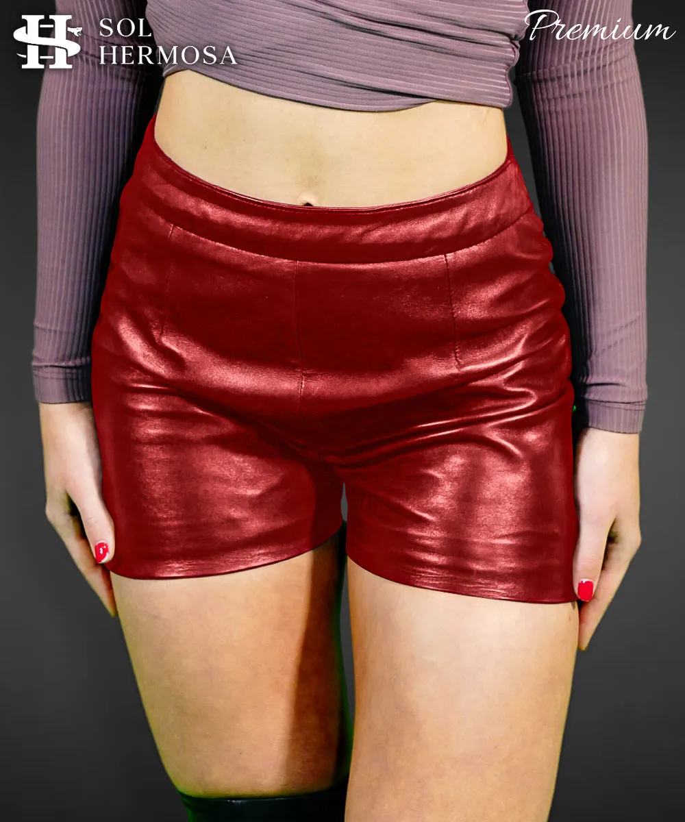 Women's Genuine Leather Shorts