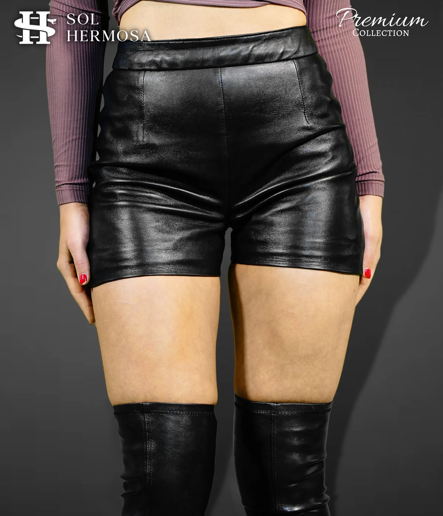Women's Genuine Leather Shorts