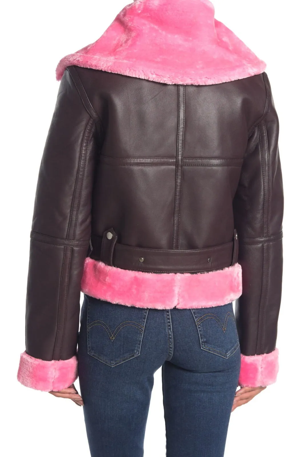 Women's Mandie Shearling Leather Jacket