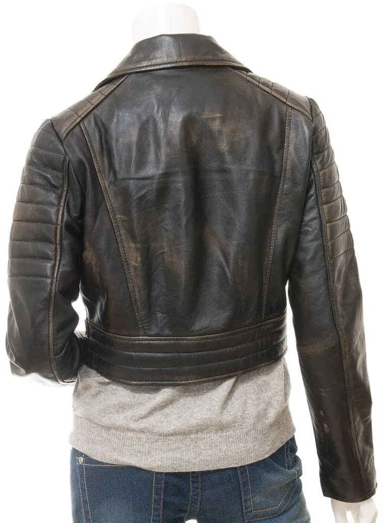 Women's Vintage Leather Jacket 2023/2024 By TJS