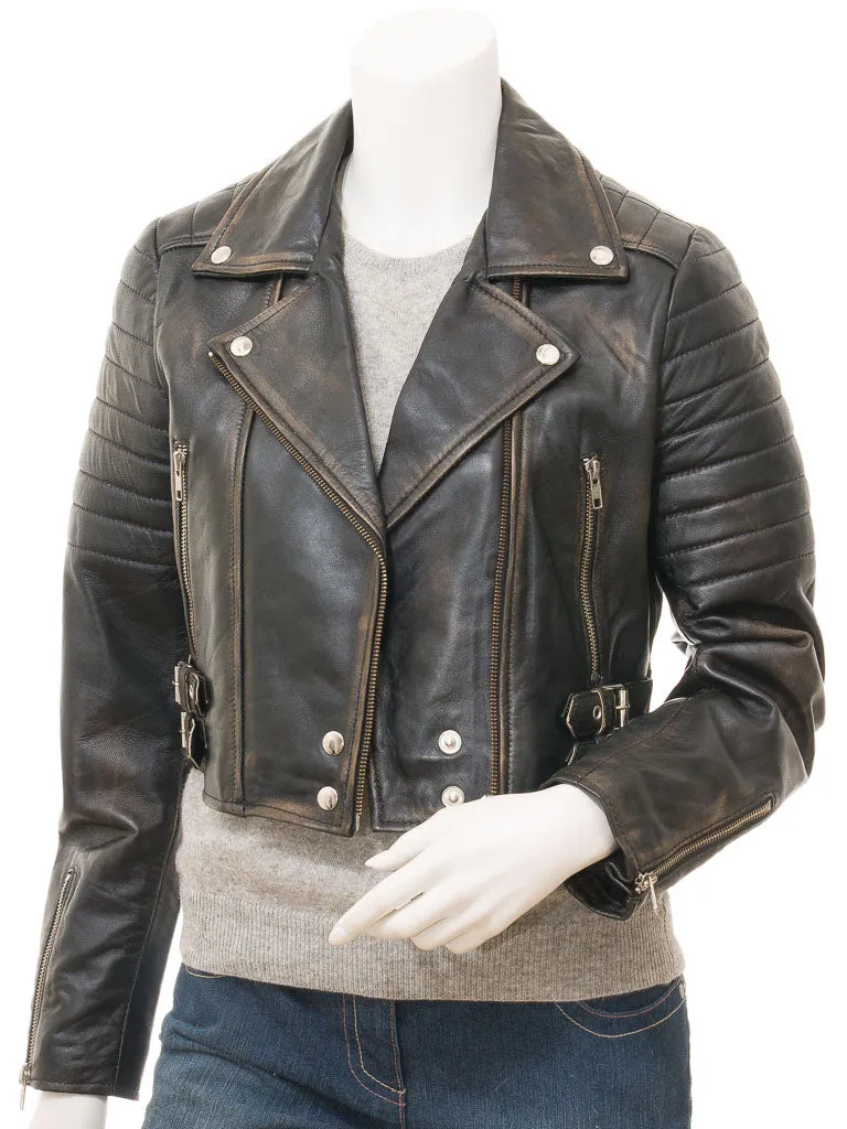 Women's Vintage Leather Jacket 2023/2024 By TJS