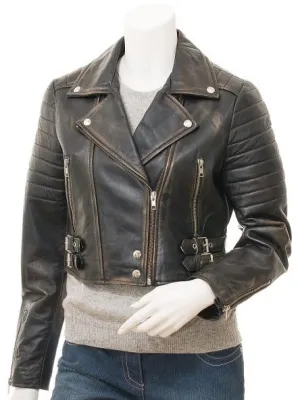 Women's Vintage Leather Jacket 2023/2024 By TJS